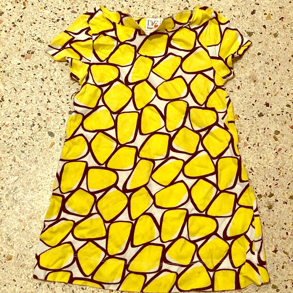 Diane Von Furstenberg kids girl yellow dress.